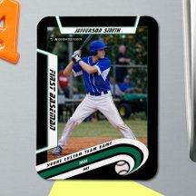 Baseball Keepsakes belebt grünes Schwarzes Custom
