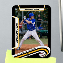 Baseball Keepsakes Lebhaft Gelbe schwarze Angewohn