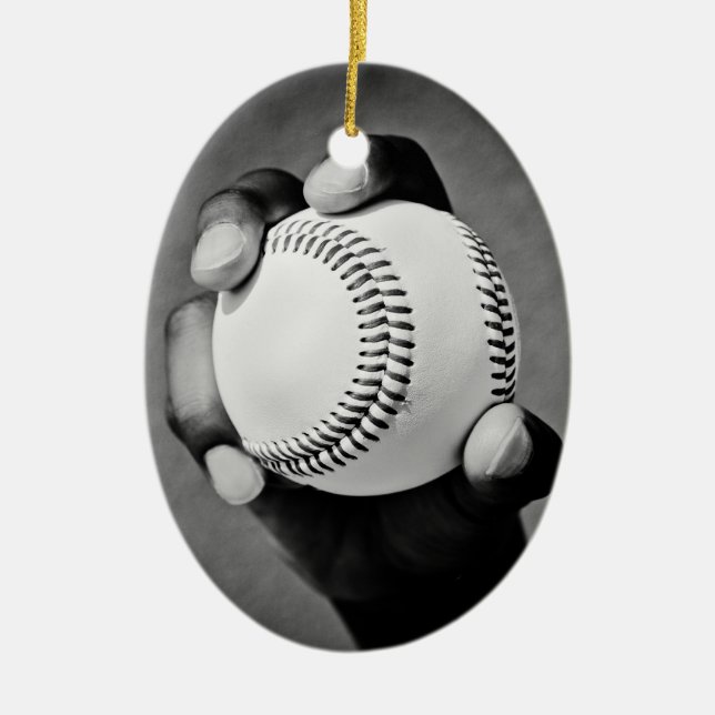 Baseball Keramik Ornament (Vorne)