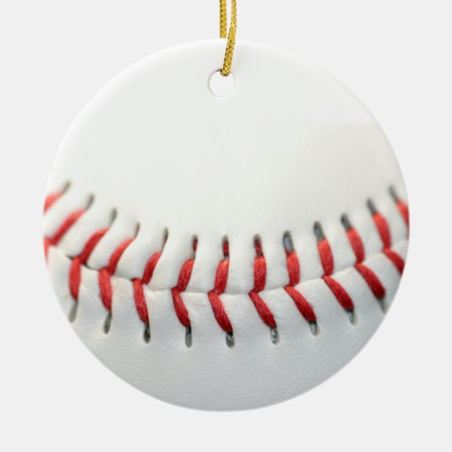 Baseball Keramik Ornament (Vorne)