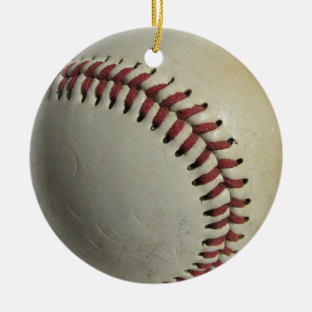 Baseball Keramik Ornament (Vorne)