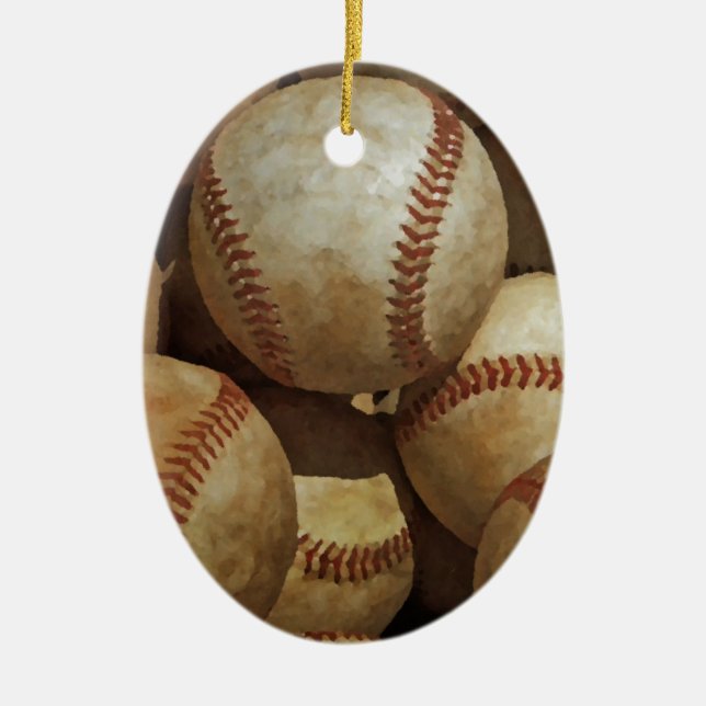 Baseball Keramikornament (Vorne)