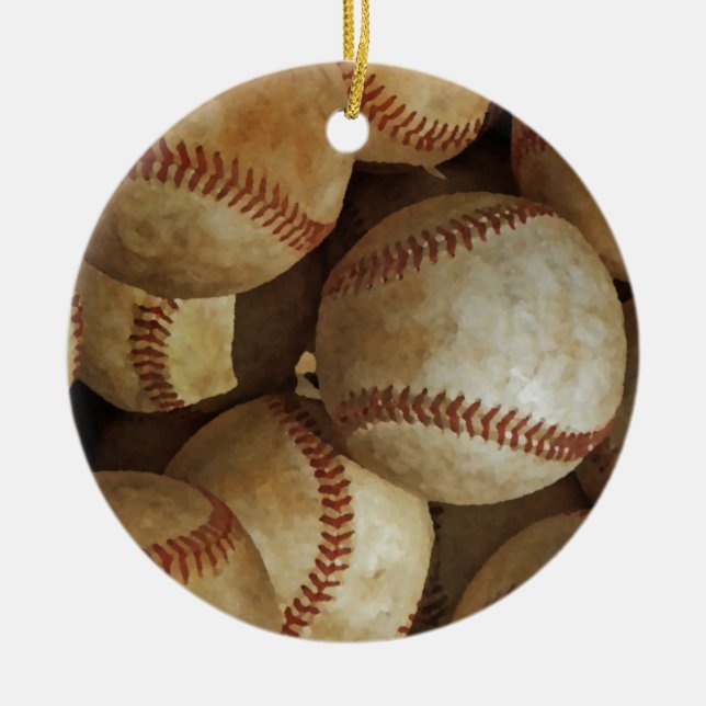 Baseball Keramikornament (Vorne)