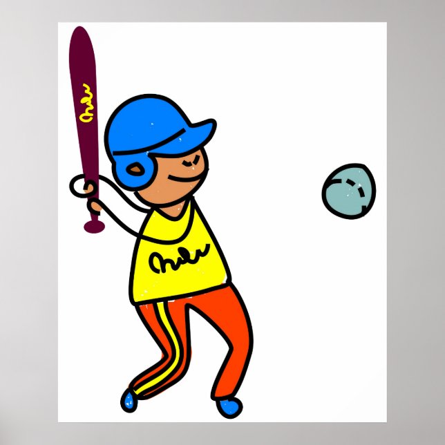 Baseball Kid Poster (Vorne)