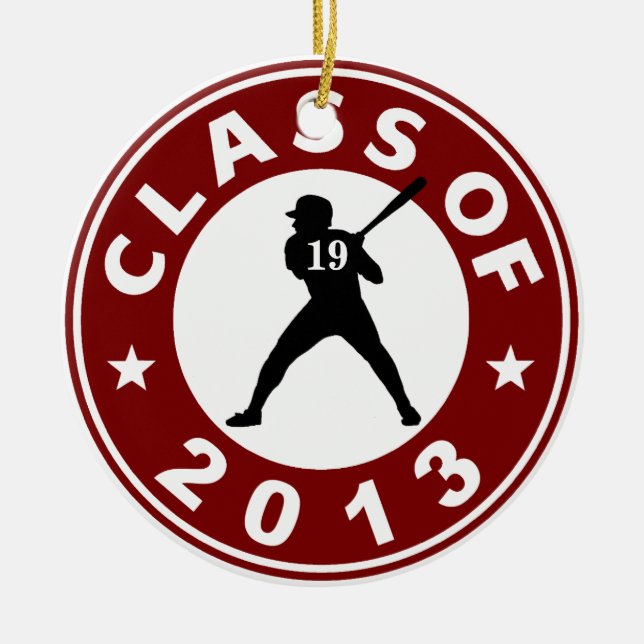 Baseball-Klasse 2013 Keramikornament (Vorne)