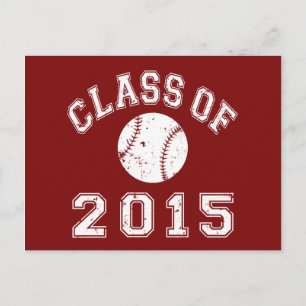 Baseball-Klasse 2015 Postkarte