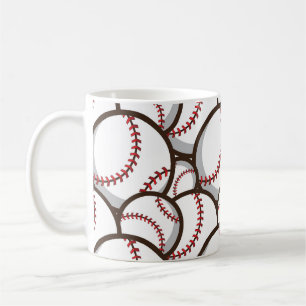 Baseball: Klassisches nahtloses Muster Kaffeetasse