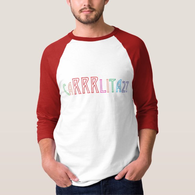 Baseball-klassisches Shirt Carrrlia27 (Vorderseite)