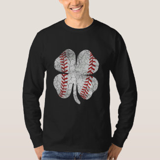 Baseball Kleeblatt St Patricks Day Irish Ball Spor T-Shirt