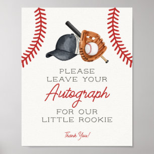 Baseball Kleiner Rookie Autogramm Gästebuch