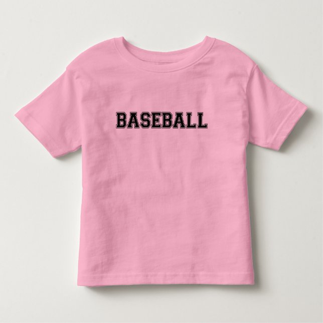 Baseball-Kleinkind-Ringer-T - Shirt (pink) (Vorderseite)