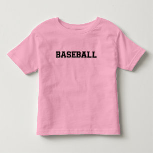 Baseball-Kleinkind-Ringer-T-Shirt (Pink) Kleinkind T-shirt
