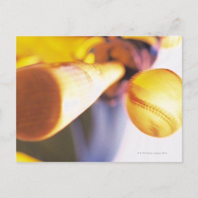 Baseball kontaktieren postkarte (Vorderseite)