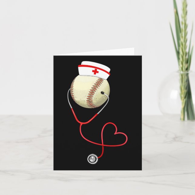 Baseball Krankenschwester Funny für Nurse's Day Sp Karte (Vorderseite)