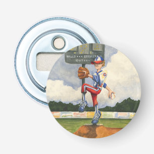 Baseball-Krug auf Hügel durch Jay Throckmorton Flaschenöffner