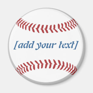 Baseball [kundenspezifischer Text] Magnet