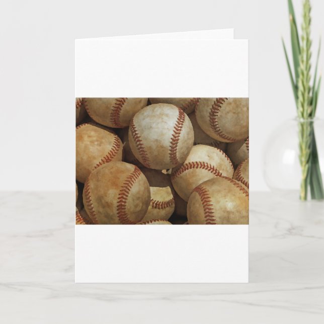 Baseball-Kunst Karte (Vorderseite)