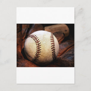 Baseball-Kunstwerk Postkarte