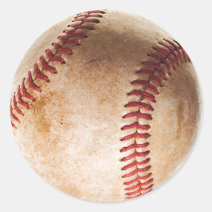Baseball-Kunstwerk Vintage Runder Aufkleber