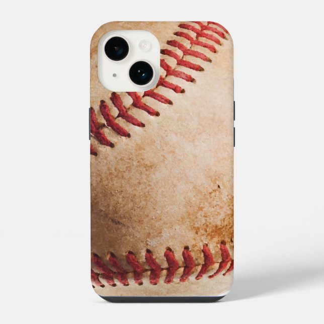 Baseball-Kunstwerke iPhone Hülle (Rückseite)