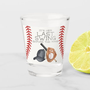 Baseball Last Swing Zuhause Run Brautparty Bevorzu Schnapsglas