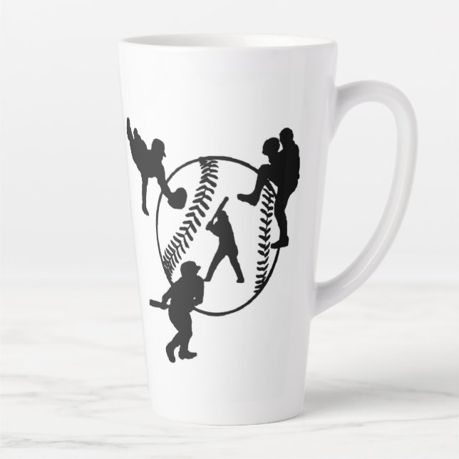 Baseball Latte-Tasse Milchtasse (Rechts)
