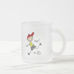 Baseball-Lauf-T-Shirts und Geschenke Mattglastasse