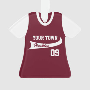 Baseball League Jersey Uniform mit Foto Ornament