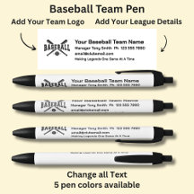 Baseball League Team - Fügen Sie Ihre eigenen Deta