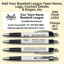 Baseball League Team - Fügen Sie Ihre eigenen Deta