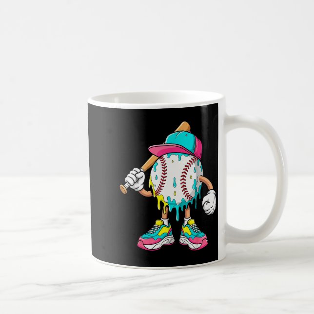 Baseball-Lebensstil 101 Bekleidung Jugend Baseball Kaffeetasse (Rechts)