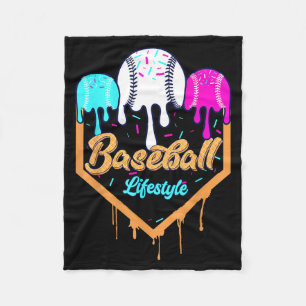 Baseball-Lebensstil 101 Bekleidung Jugend Drip Bas Fleecedecke