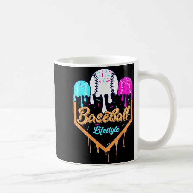 Baseball-Lebensstil 101 Bekleidung Jugend Drip Bas Kaffeetasse (Rechts)