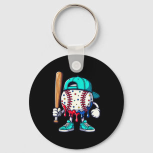 Baseball-Lebensstil 101 Bekleidung Jugend Drip Bas Schlüsselanhänger