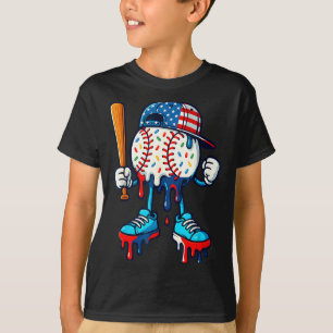 Baseball-Lebensstil 101 Bekleidung Jugend-Tropf T-Shirt