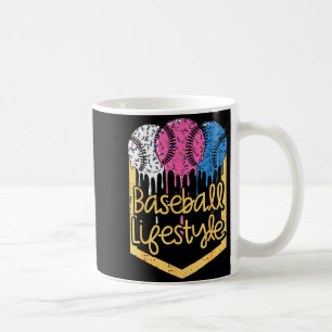Baseball-Lebensstil-Ball-Streusel-Tropf-Jungen-Kin Kaffeetasse