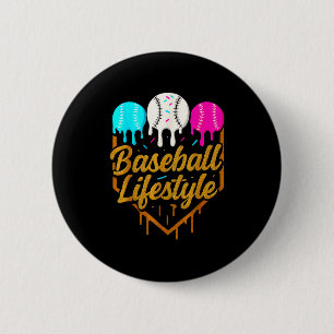 Baseball-Lebensstil, Baseball-Drip-Eiscreme Button