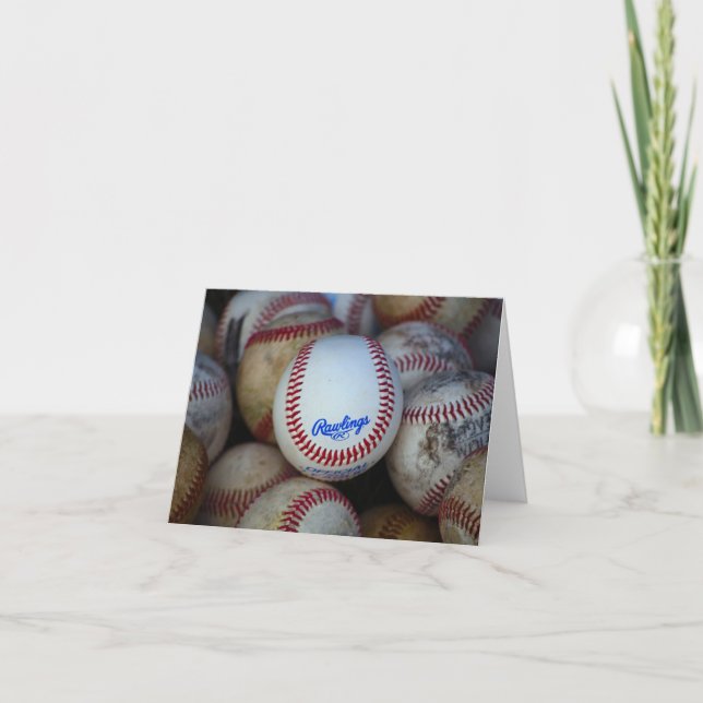 Baseball leeres Notecard Karte (Vorderseite)