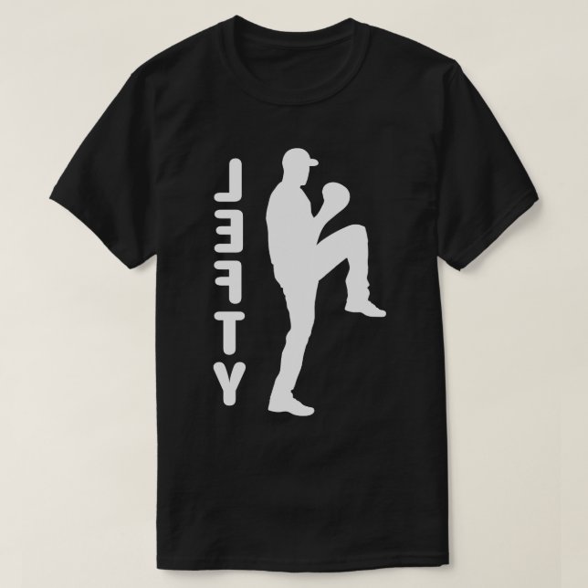 Baseball Lefty Links Handed Pitcher Funny Baseball T-Shirt (Design vorne)