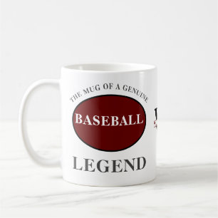 Baseball Legende Monogramm Fügen Sie Ihren Namen G Kaffeetasse