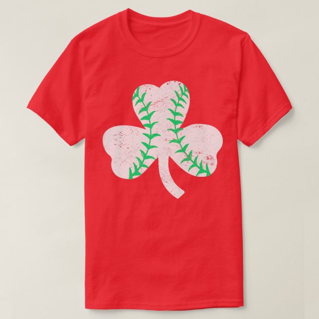 Baseball Leprechaun Kleeblatt St Patricks Day Men  T-Shirt (Design vorne)
