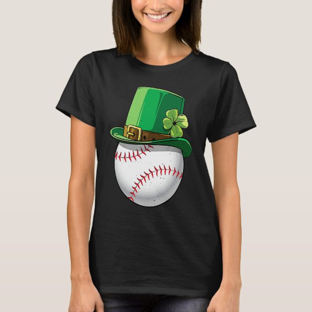 Baseball Leprechaun St Patricks Day  For Boys Girl T-Shirt (Vorderseite)