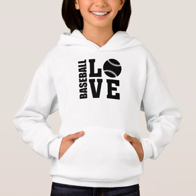 Baseball, Liebe Baseball Hoodie (Vorderseite)