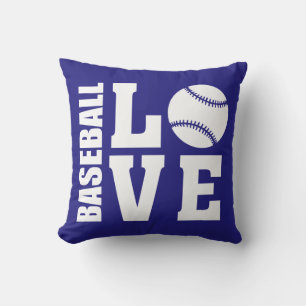 Baseball Liebe Blau Kissen