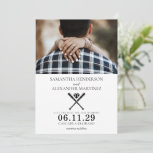 Baseball-Liebe Save The Date