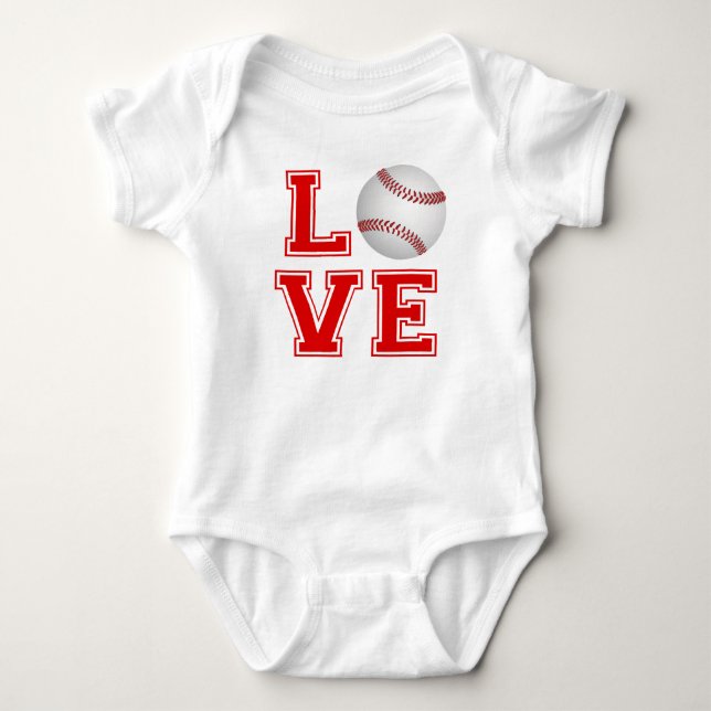 Baseball LIEBE-Shirt T-Shirt (Vorderseite)