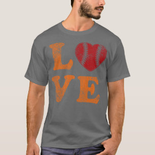 Baseball Liebe Vintag Retro Text Baseball Lover Gi T-Shirt