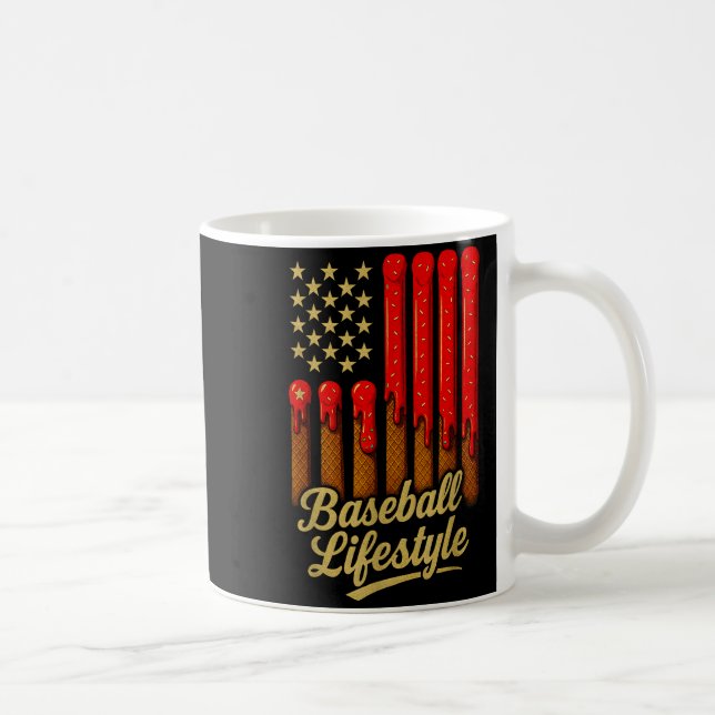 Baseball Lifestyle 101 Apparel Youth Baseball Drip Kaffeetasse (Rechts)