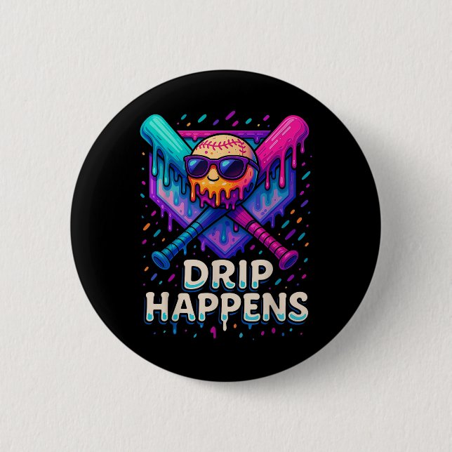 Baseball Lifestyle 101 Bekleidungsjugend Baseball  Button (Vorderseite)