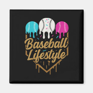 Baseball Lifestyle 101 Bekleidungsjugend Baseball  Magnet